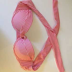 American Eagle Striped Bandeau Swim Top